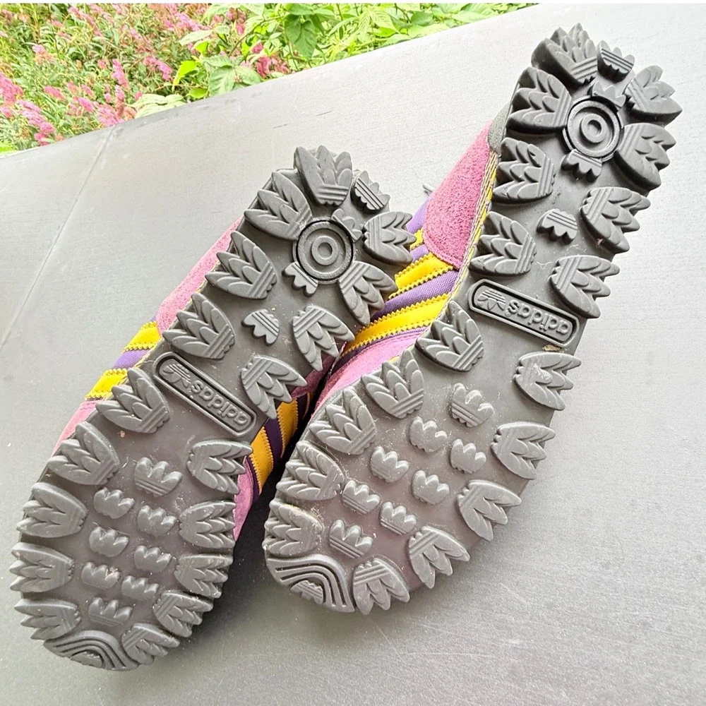 Adidas‎ 2002 Marathon TR Purple Yellow Sneakers Mens 10 Low Top Trail Run Shoes